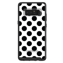 DistinctInk™ OtterBox Symmetry Series Case for Apple iPhone / Samsung Galaxy / Google Pixel - Black & White Polka Dots
