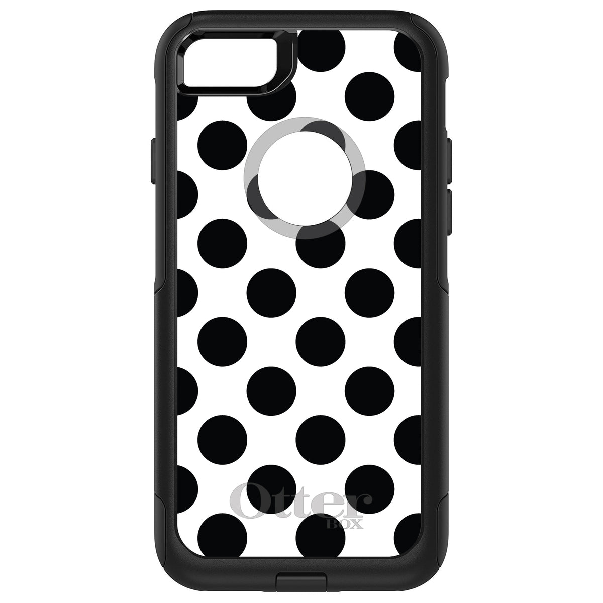 Black & White Polka Dots OtterBox Commuter Case for iPhone & Galaxy