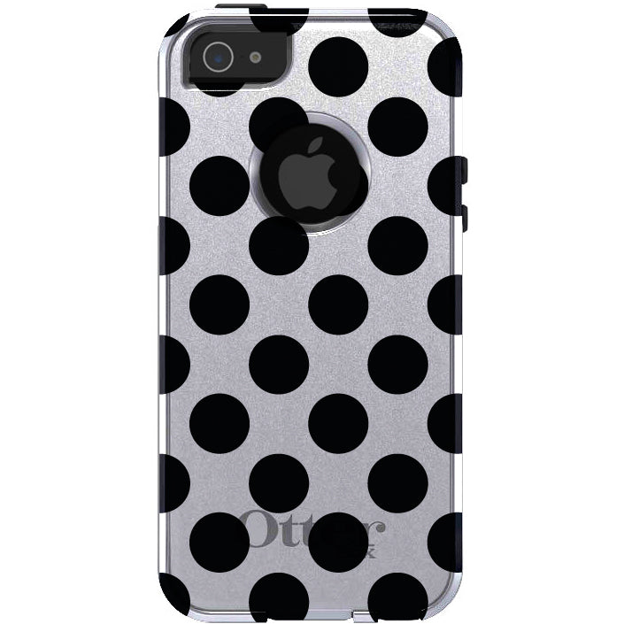 Black & White Polka Dots OtterBox Commuter Case for iPhone & Galaxy, view 5