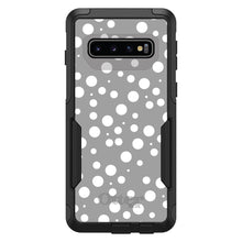 DistinctInk OtterBox Commuter Series Case for Apple iPhone or Samsung Galaxy - Silver White Bubbles Polka Dots