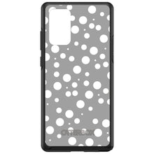 DistinctInk™ OtterBox Symmetry Series Case for Apple iPhone / Samsung Galaxy / Google Pixel - Silver White Bubbles Polka Dots