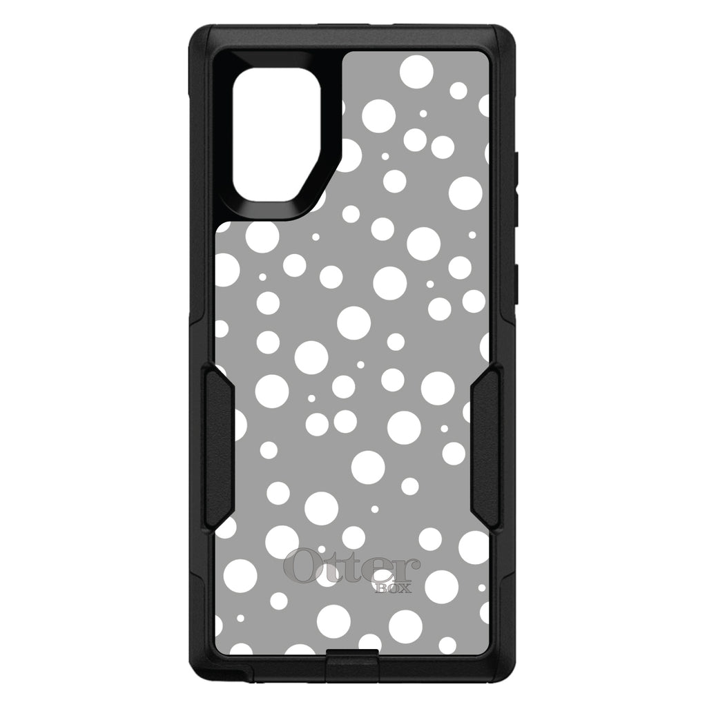 Silver White Bubbles Polka Dots OtterBox Commuter Case for iPhone & Galaxy, view 14