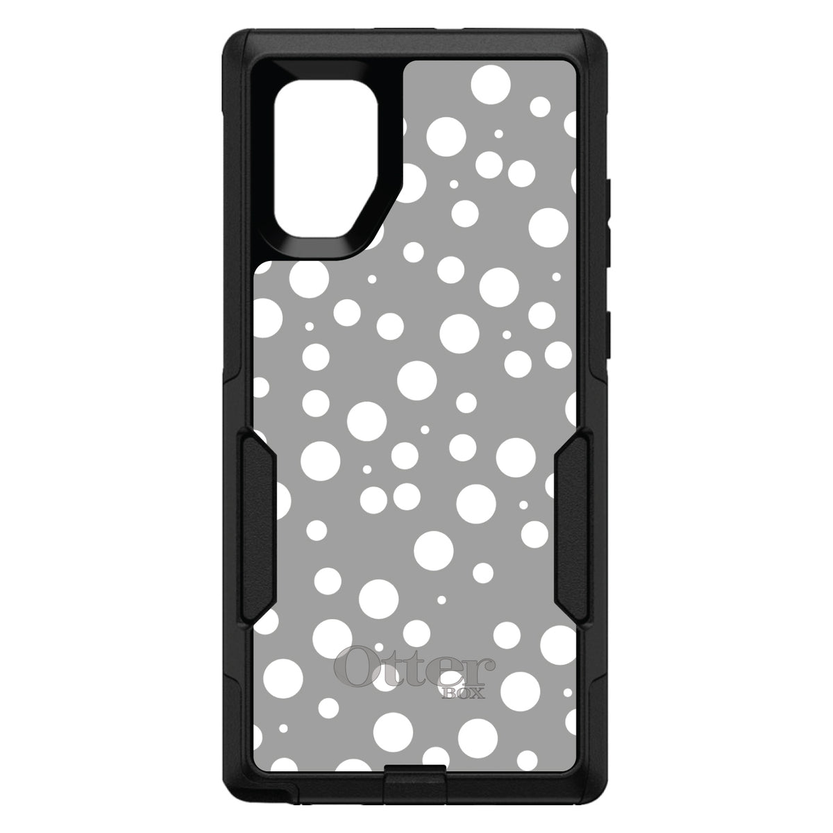Silver White Bubbles Polka Dots OtterBox Commuter Case for iPhone & Galaxy, view 14
