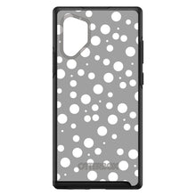DistinctInk™ OtterBox Symmetry Series Case for Apple iPhone / Samsung Galaxy / Google Pixel - Silver White Bubbles Polka Dots