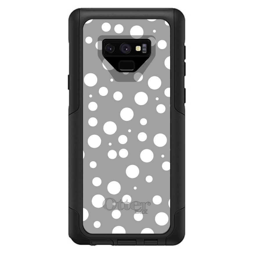 Silver White Bubbles Polka Dots OtterBox Commuter Case for iPhone & Galaxy, view 15