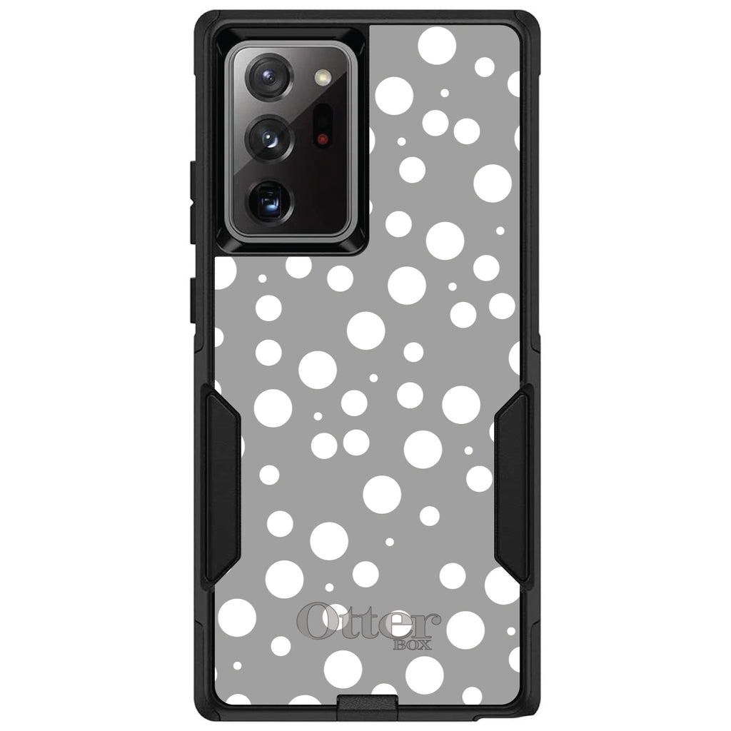 Silver White Bubbles Polka Dots OtterBox Commuter Case for iPhone & Galaxy, view 12