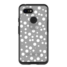 DistinctInk™ OtterBox Symmetry Series Case for Apple iPhone / Samsung Galaxy / Google Pixel - Silver White Bubbles Polka Dots