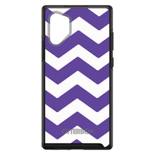 DistinctInk™ OtterBox Symmetry Series Case for Apple iPhone / Samsung Galaxy / Google Pixel - Purple White Chevron Stripes
