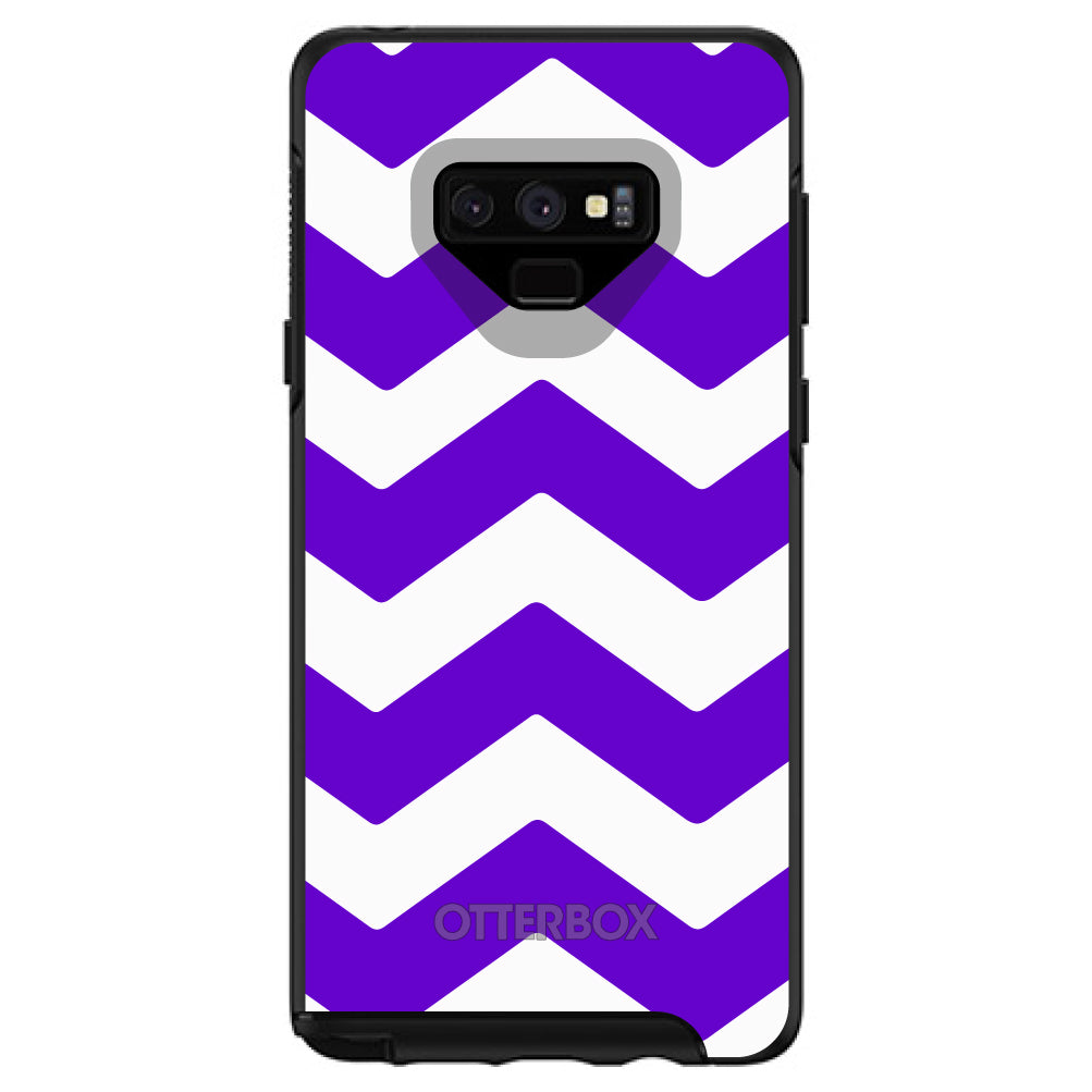 Purple White Chevron Stripes OtterBox Symmetry Case for iPhone & Galaxy, view 13