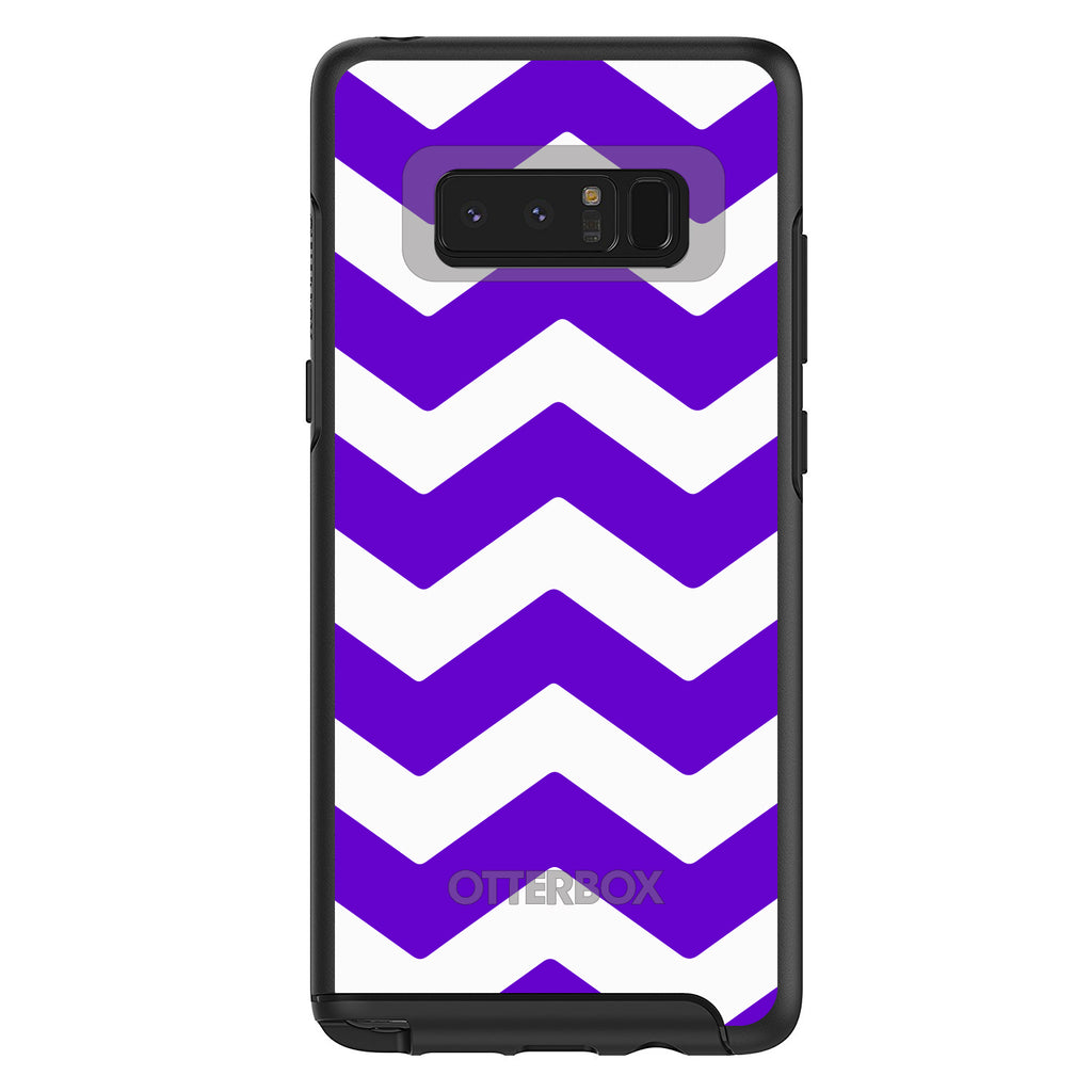 Purple White Chevron Stripes OtterBox Symmetry Case for iPhone & Galaxy, view 14