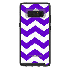 DistinctInk™ OtterBox Symmetry Series Case for Apple iPhone / Samsung Galaxy / Google Pixel - Purple White Chevron Stripes