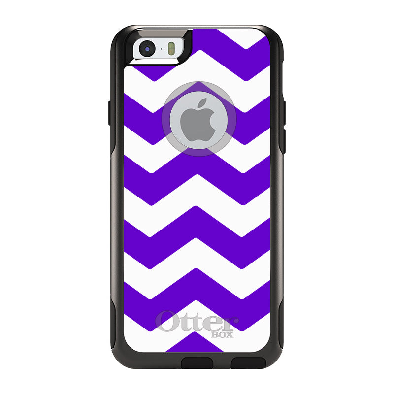 Purple White Chevron Stripes OtterBox Commuter Case for iPhone & Galaxy, view 4