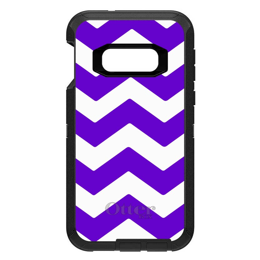 Purple White Chevron Stripes OtterBox Defender Case for iPhone & Galaxy, view 10