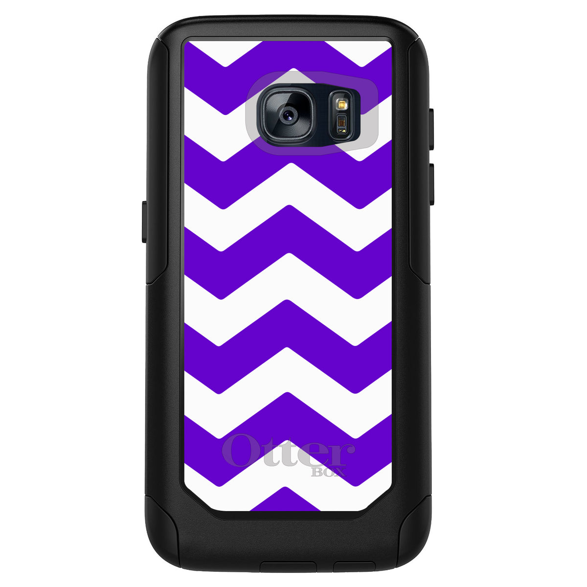 Purple White Chevron Stripes OtterBox Commuter Case for iPhone & Galaxy, view 11