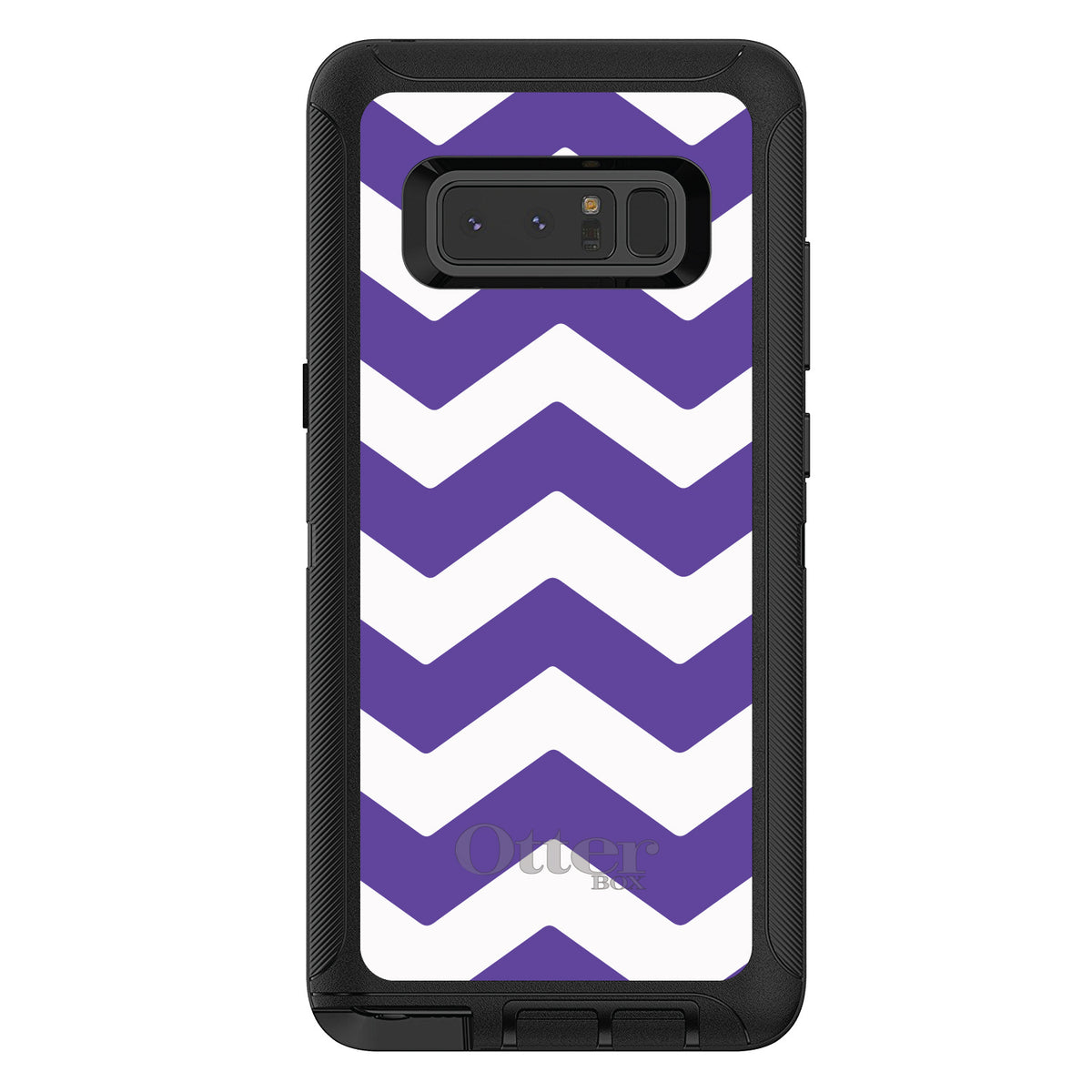Purple White Chevron Stripes OtterBox Defender Case for iPhone & Galaxy, view 17