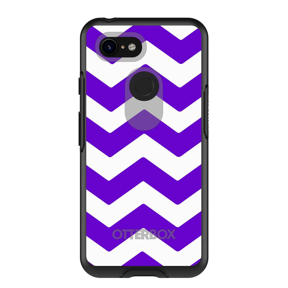 Purple White Chevron Stripes OtterBox Symmetry Case for iPhone & Galaxy, view 15