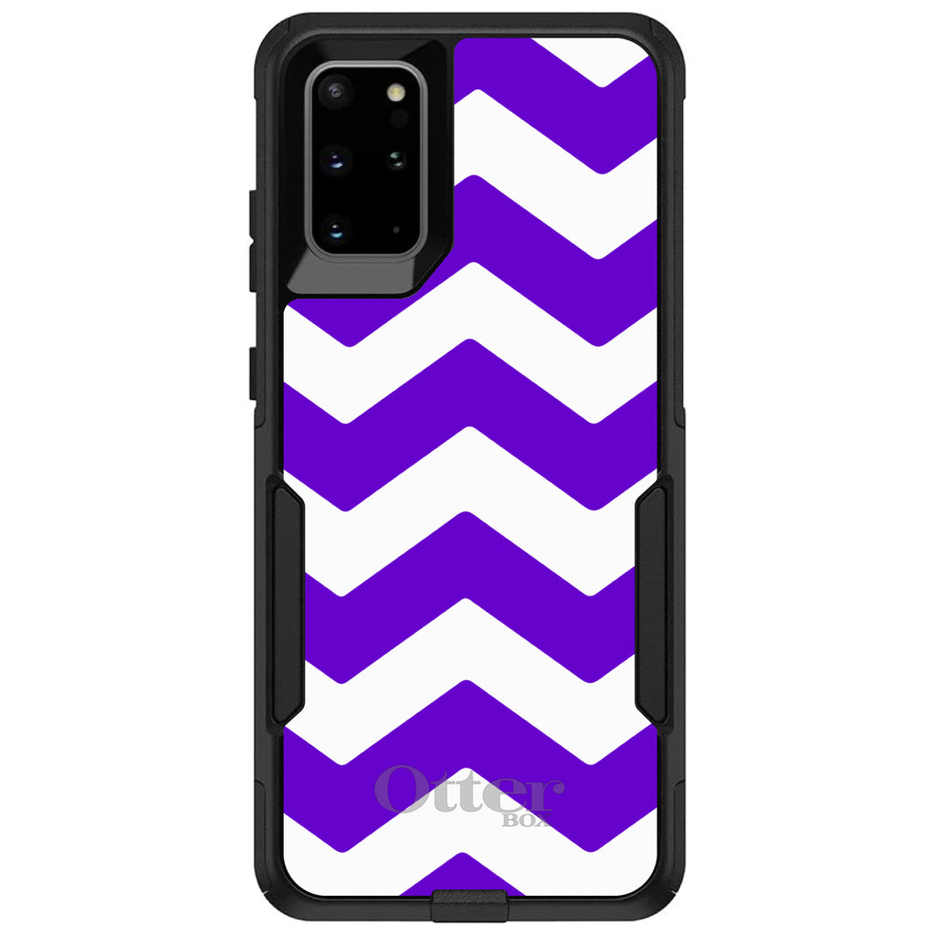 Purple White Chevron Stripes OtterBox Commuter Case for iPhone & Galaxy, view 6