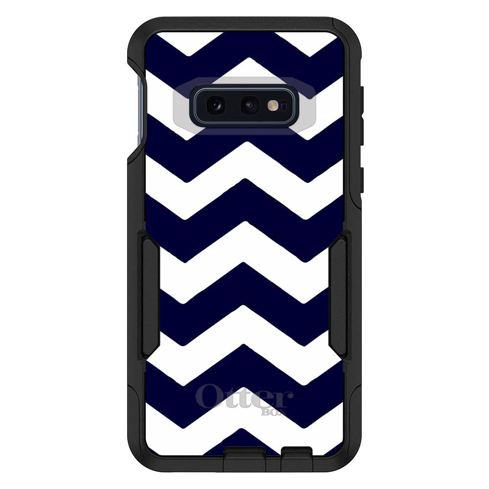 Navy Blue White Chevron Stripes OtterBox Commuter Case for iPhone & Galaxy, view 8