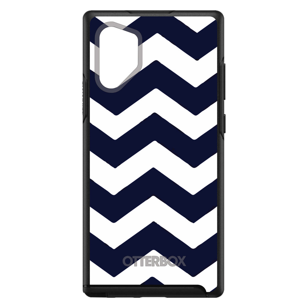 Navy Blue White Chevron Stripes OtterBox Symmetry Case for iPhone & Galaxy, view 11