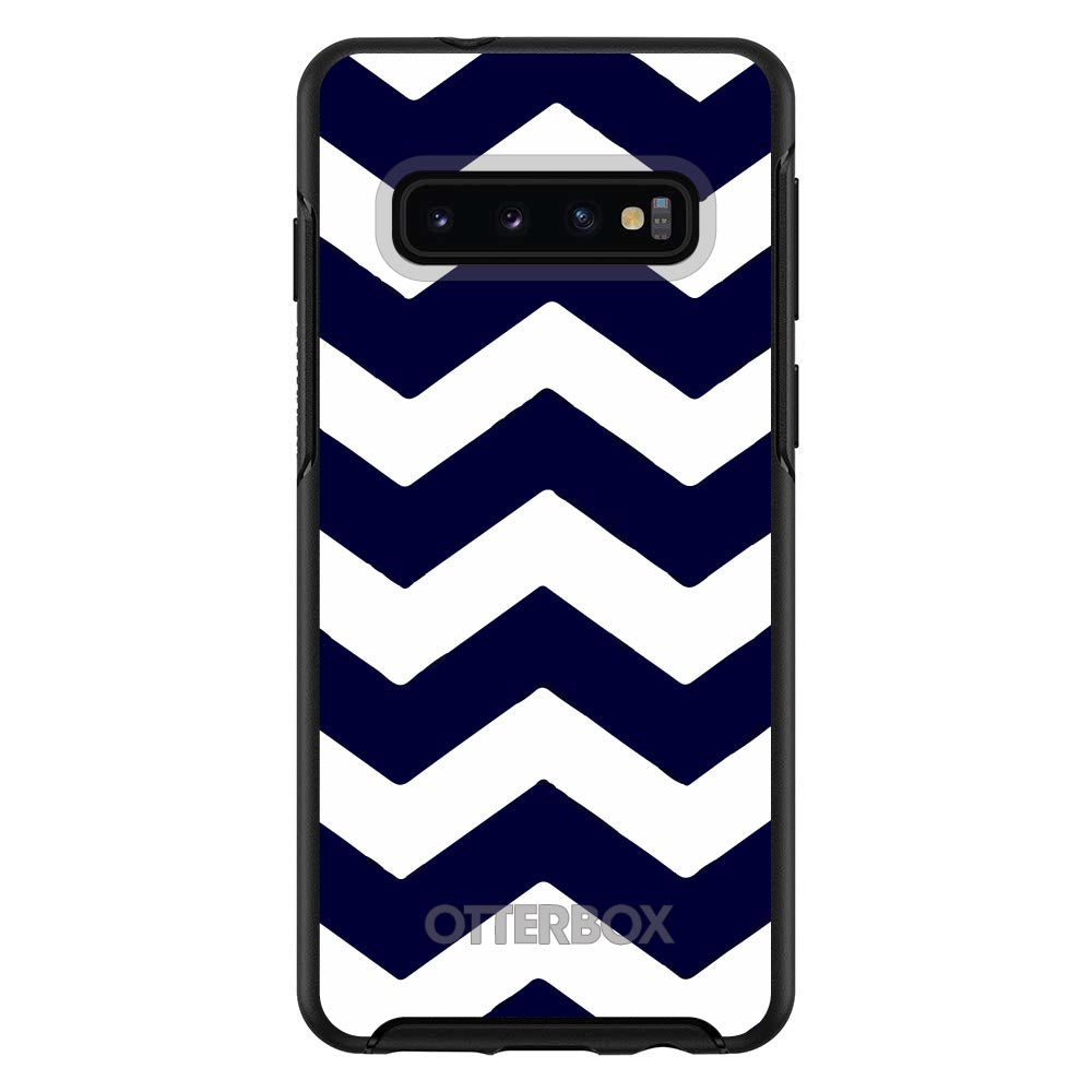 Navy Blue White Chevron Stripes OtterBox Symmetry Case for iPhone & Galaxy, view 6