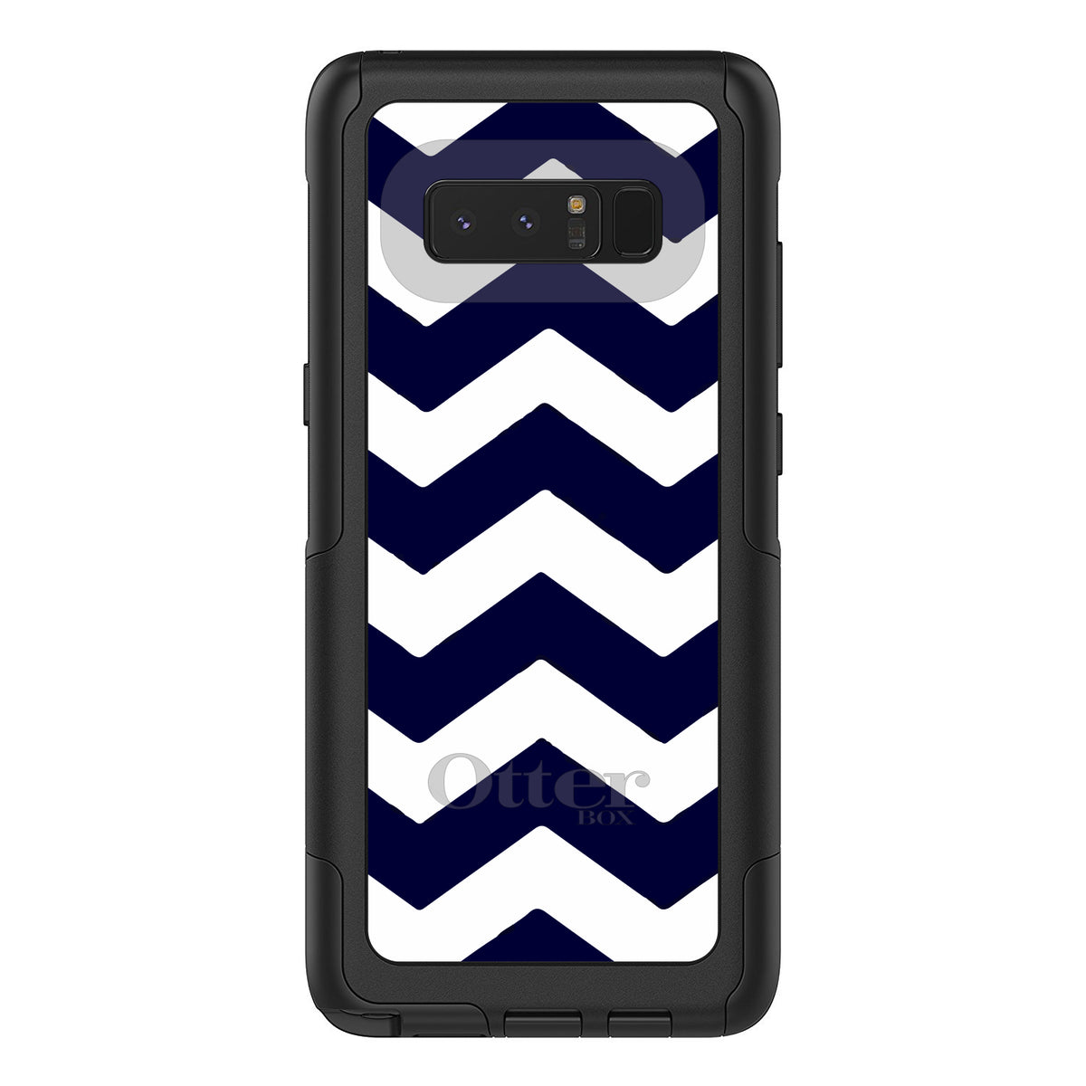 Navy Blue White Chevron Stripes OtterBox Commuter Case for iPhone & Galaxy, view 16