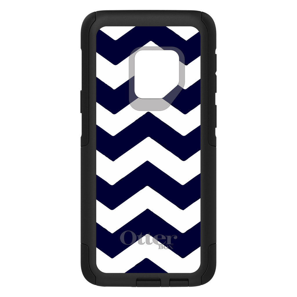 Navy Blue White Chevron Stripes OtterBox Commuter Case for iPhone & Galaxy, view 9
