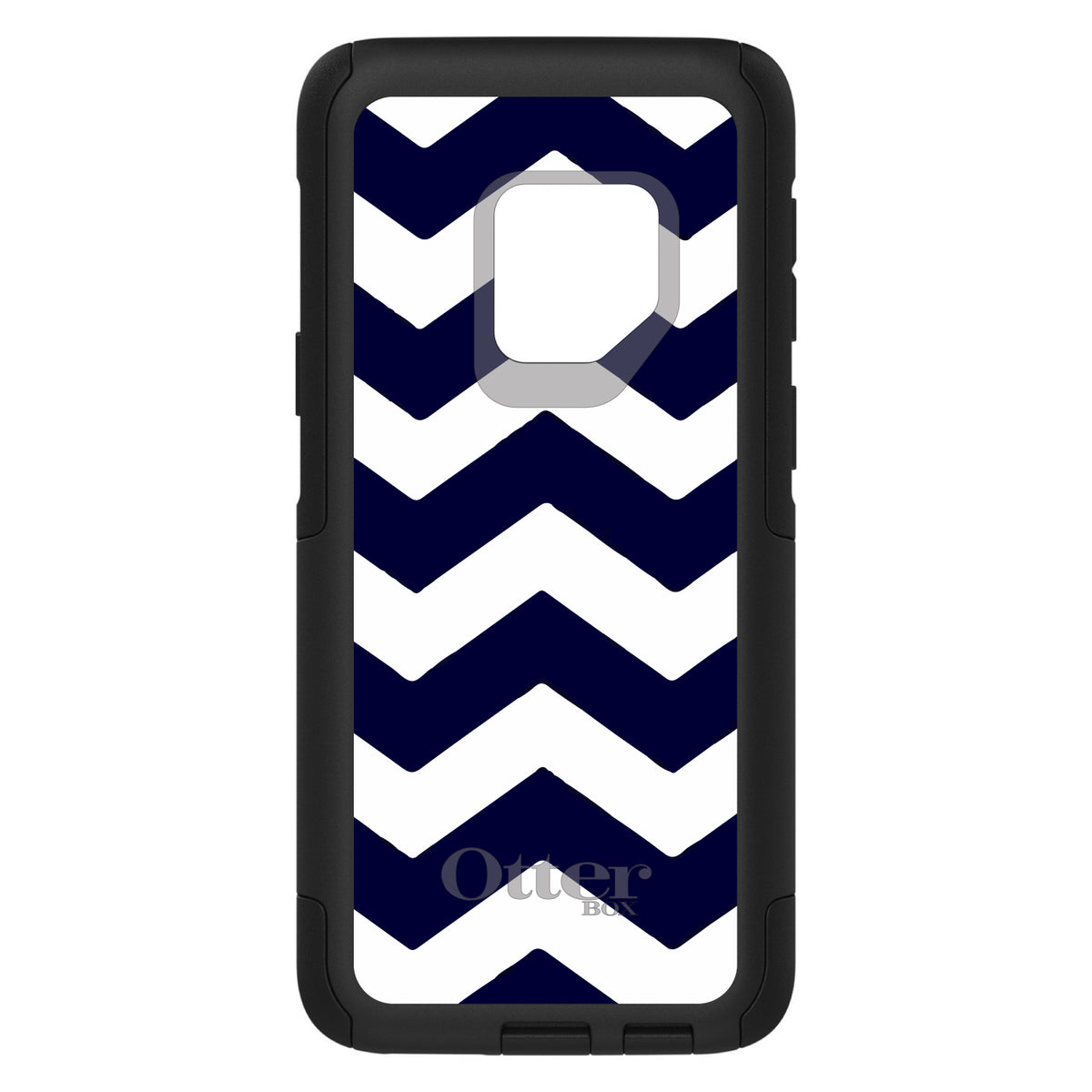 Navy Blue White Chevron Stripes OtterBox Commuter Case for iPhone & Galaxy, view 9