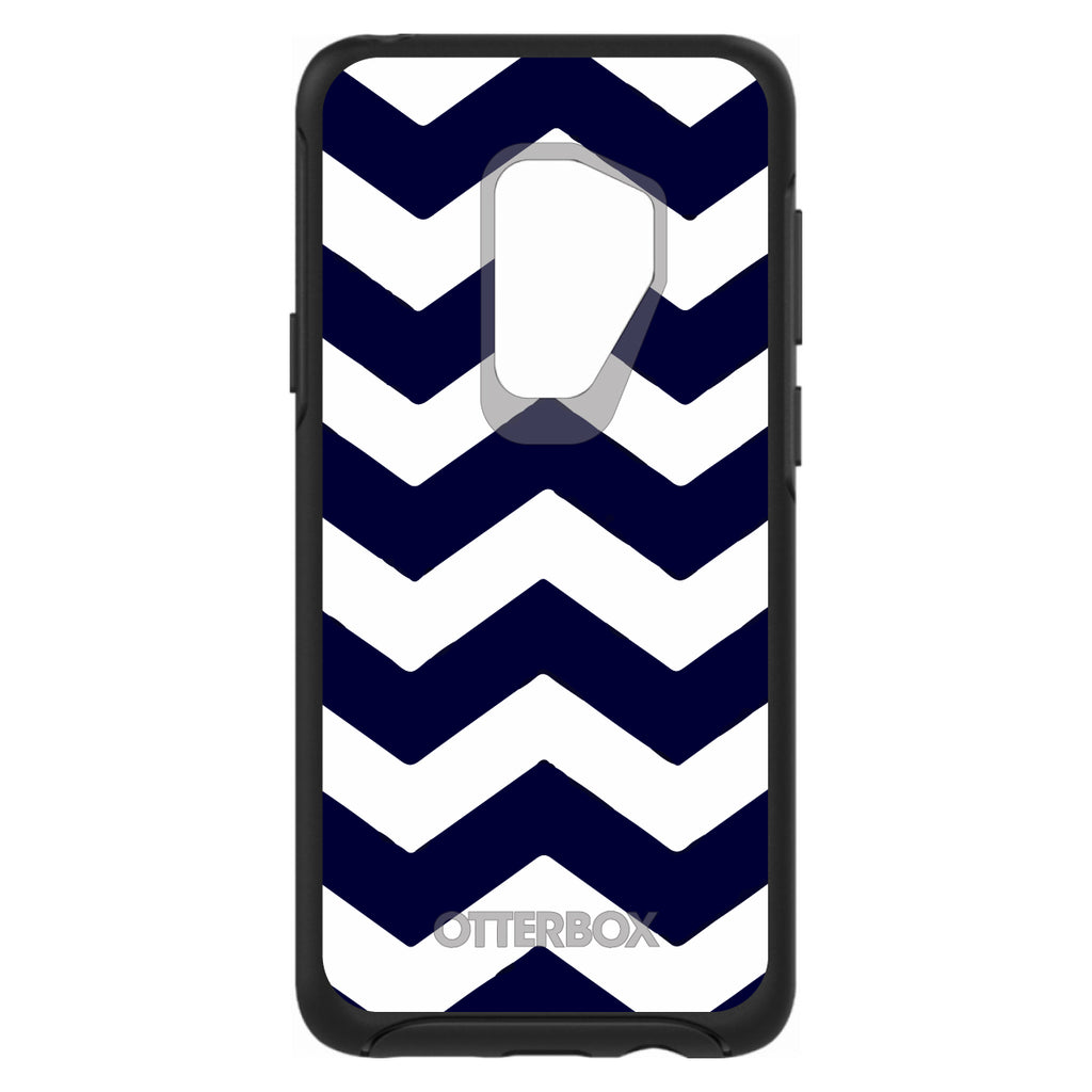 Navy Blue White Chevron Stripes OtterBox Symmetry Case for iPhone & Galaxy, view 9