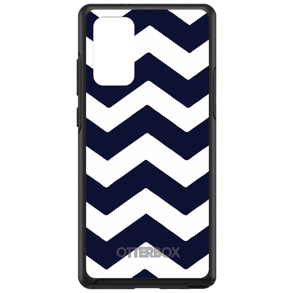 Navy Blue White Chevron Stripes OtterBox Symmetry Case for iPhone & Galaxy, view 10