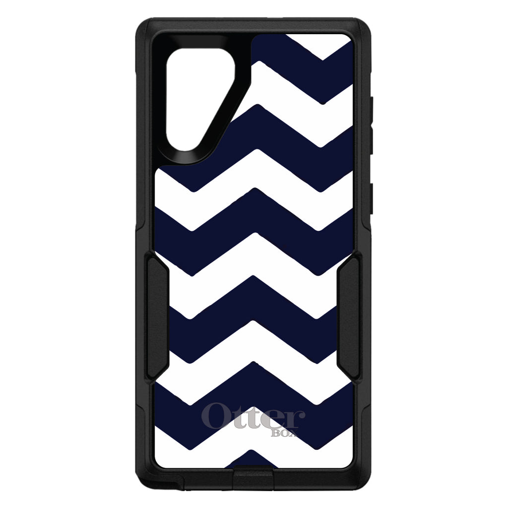 Navy Blue White Chevron Stripes OtterBox Commuter Case for iPhone & Galaxy, view 13