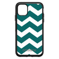Teal White Chevron Stripes OtterBox Symmetry Case for iPhone & Galaxy