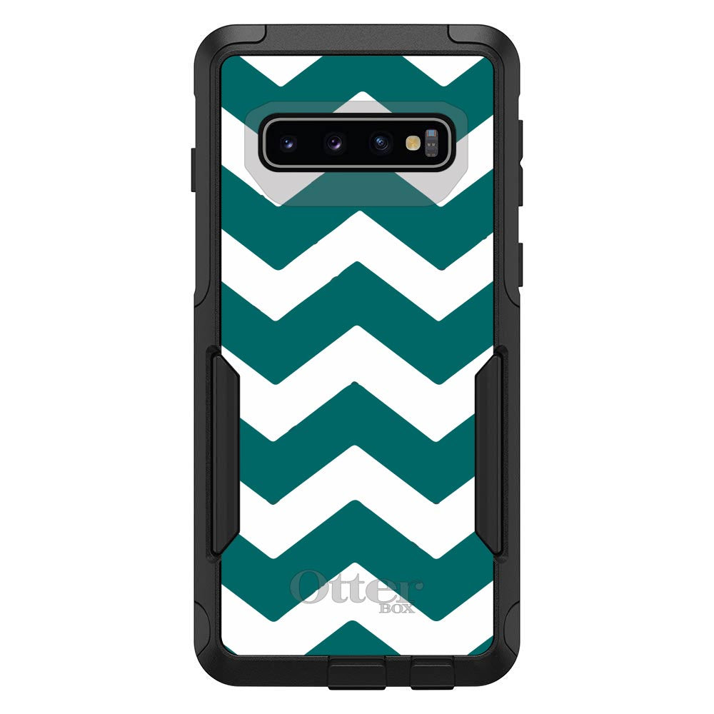 Teal White Chevron Stripes OtterBox Commuter Case for iPhone & Galaxy, view 7