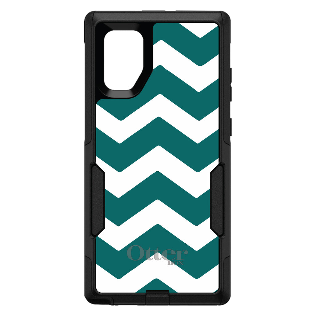 Teal White Chevron Stripes OtterBox Commuter Case for iPhone & Galaxy, view 14