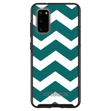 Teal White Chevron Stripes OtterBox Symmetry Case for iPhone & Galaxy