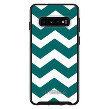 Teal White Chevron Stripes OtterBox Symmetry Case for iPhone & Galaxy