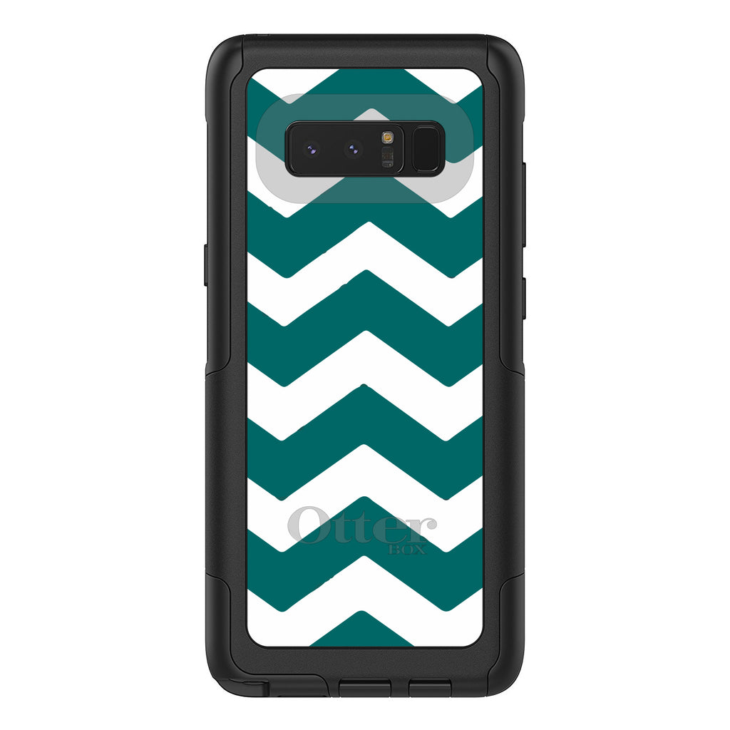 Teal White Chevron Stripes OtterBox Commuter Case for iPhone & Galaxy, view 16