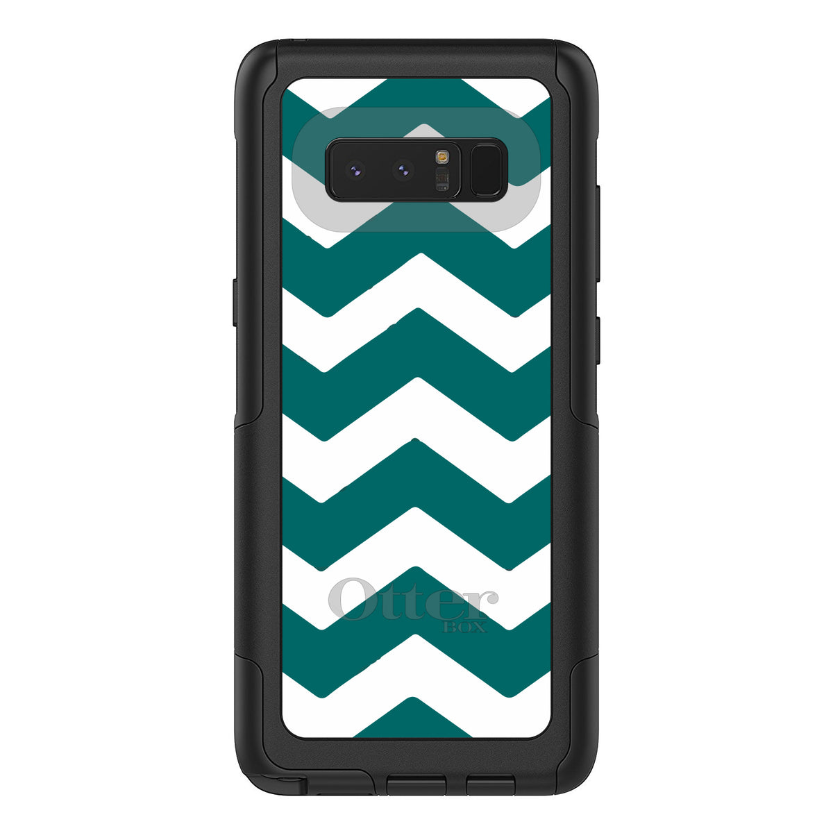 Teal White Chevron Stripes OtterBox Commuter Case for iPhone & Galaxy, view 16