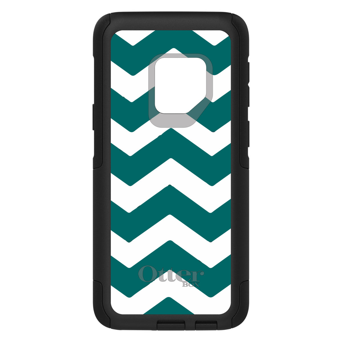 Teal White Chevron Stripes OtterBox Commuter Case for iPhone & Galaxy, view 9