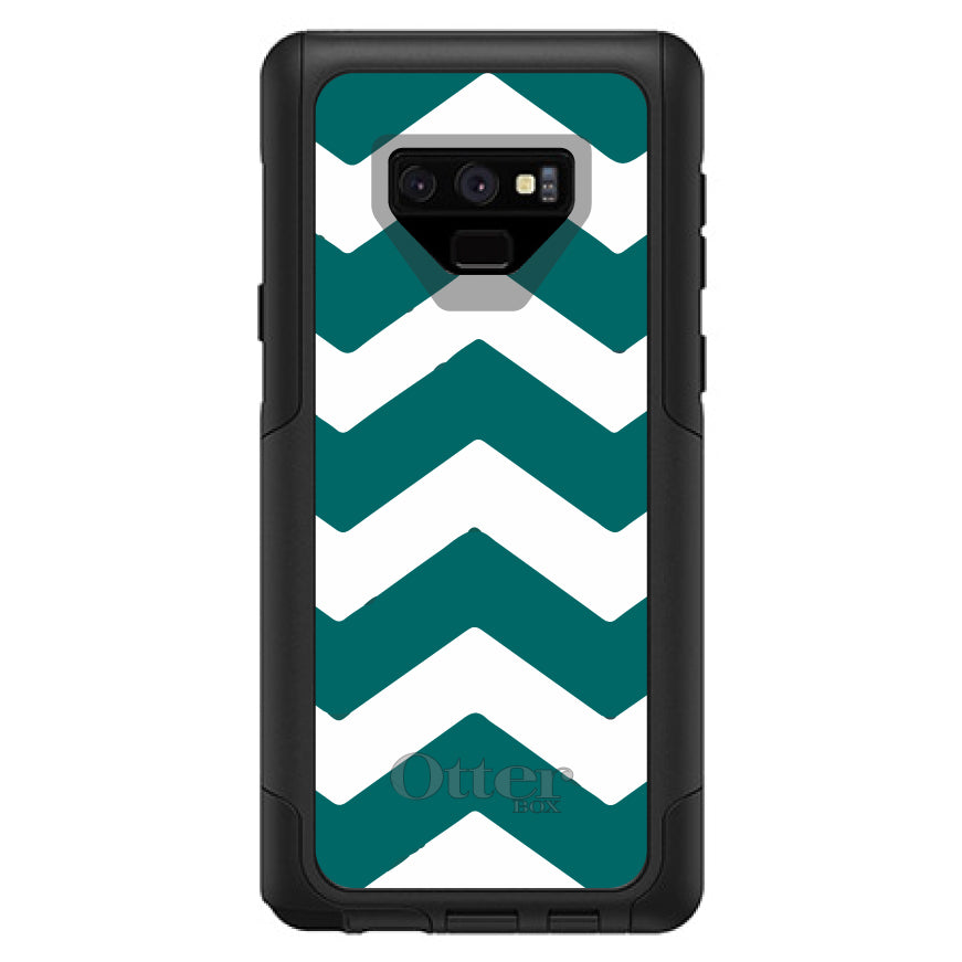 Teal White Chevron Stripes OtterBox Commuter Case for iPhone & Galaxy, view 15