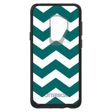 Teal White Chevron Stripes OtterBox Symmetry Case for iPhone & Galaxy