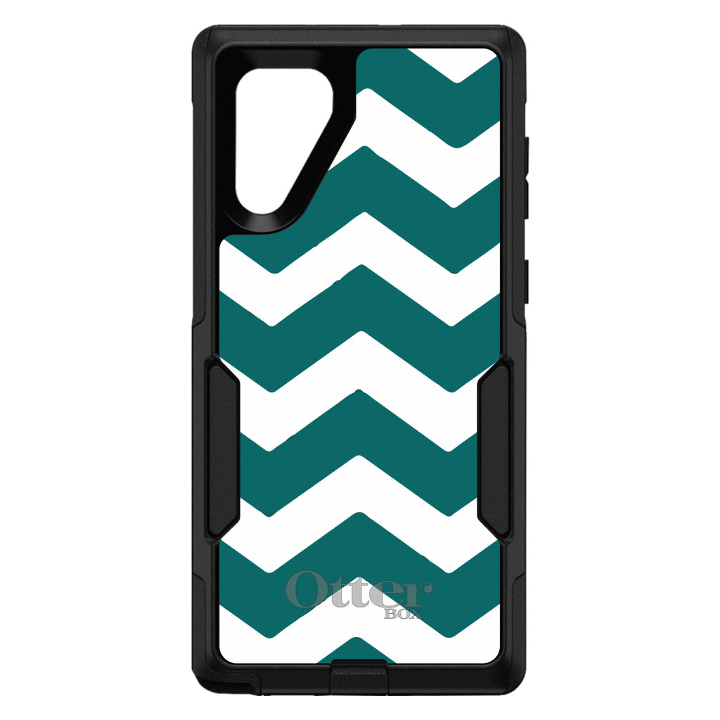 Teal White Chevron Stripes OtterBox Commuter Case for iPhone & Galaxy, view 13