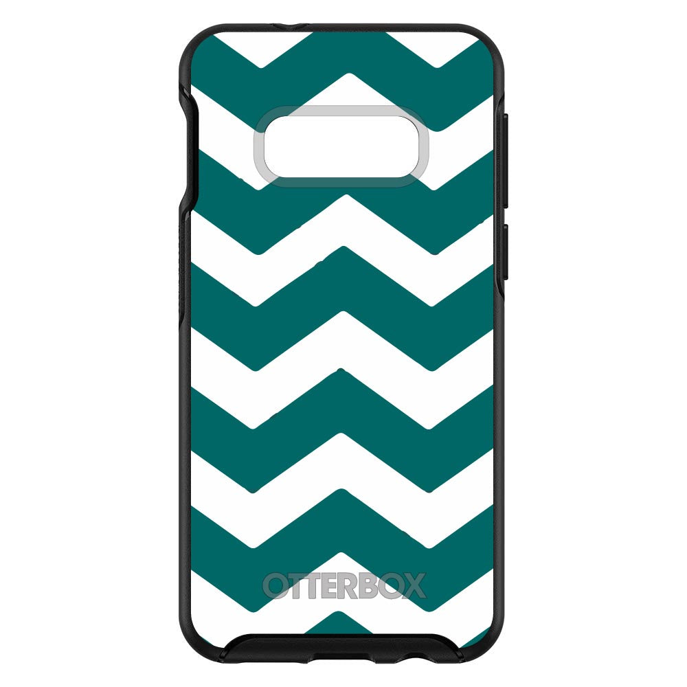 Teal White Chevron Stripes OtterBox Symmetry Case for iPhone & Galaxy, view 7