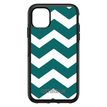 Teal White Chevron Stripes OtterBox Symmetry Case for iPhone & Galaxy
