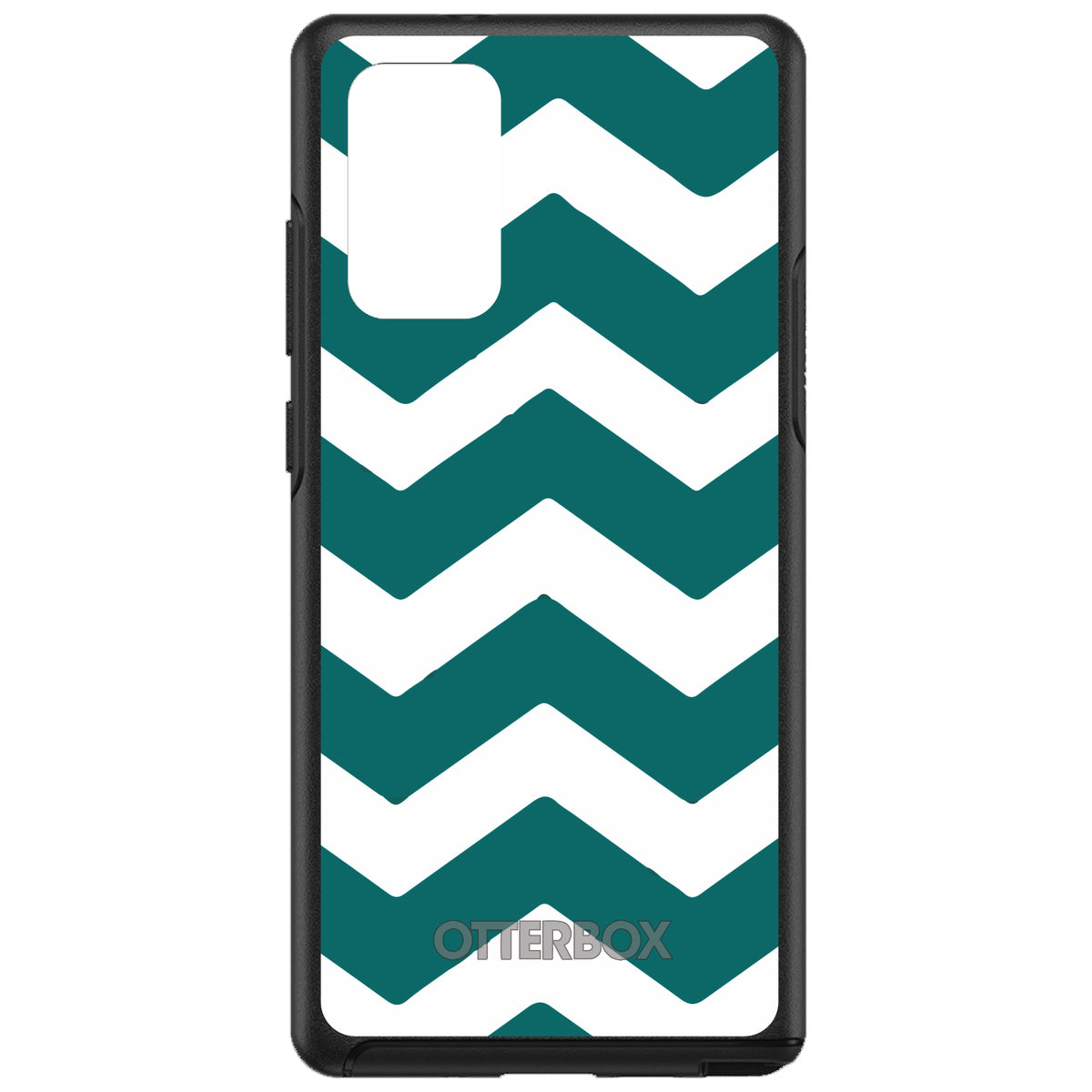 Teal White Chevron Stripes OtterBox Symmetry Case for iPhone & Galaxy, view 10