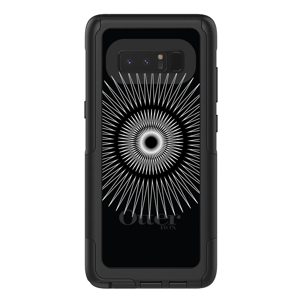 Black White Star Bursts OtterBox Commuter Case for iPhone & Galaxy, view 16
