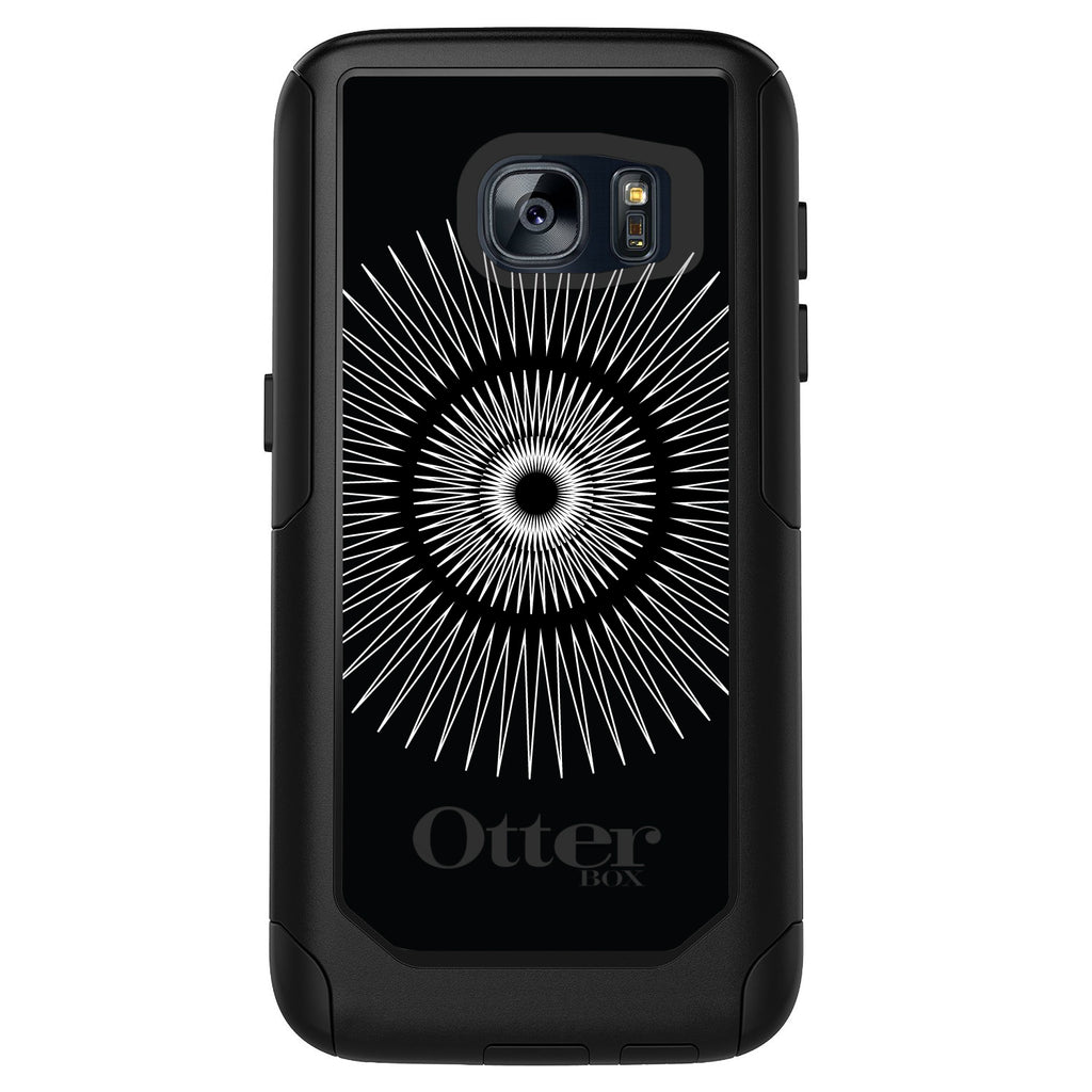 Black White Star Bursts OtterBox Commuter Case for iPhone & Galaxy, view 11