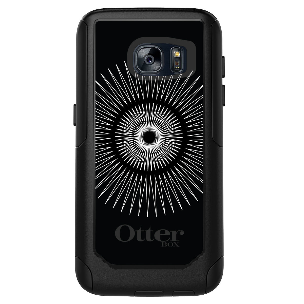 Black White Star Bursts OtterBox Commuter Case for iPhone & Galaxy, view 11