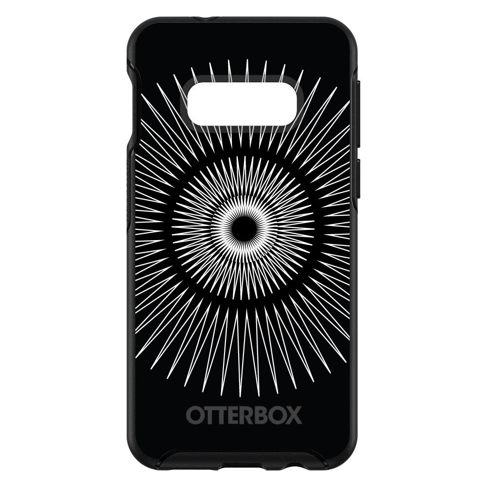 Black White Star Bursts OtterBox Symmetry Case for iPhone & Galaxy, view 7