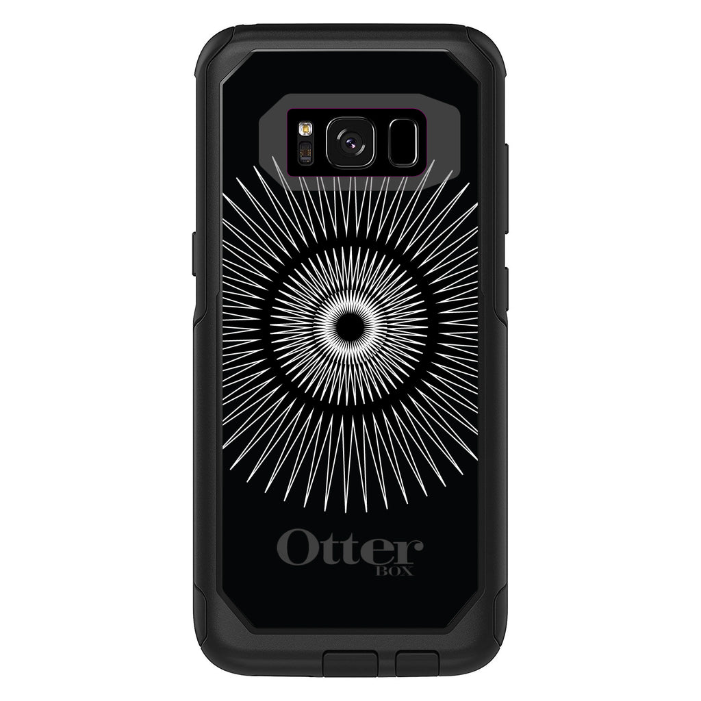 Black White Star Bursts OtterBox Commuter Case for iPhone & Galaxy, view 10