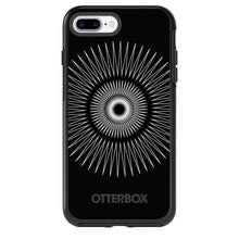 DistinctInk™ OtterBox Symmetry Series Case for Apple iPhone / Samsung Galaxy / Google Pixel - Black White Star Bursts